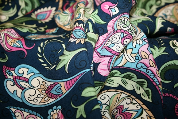 'Paisley Night' Viskose