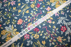 William Morris 'Flowers by May Navy' Bomuld