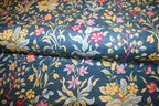 William Morris 'Flowers by May Navy' Bomuld