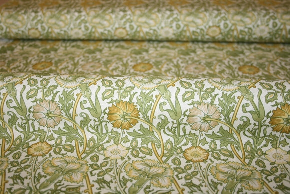 William Morris 'Mini Pink & Rose Sunflower' bomuldsstof