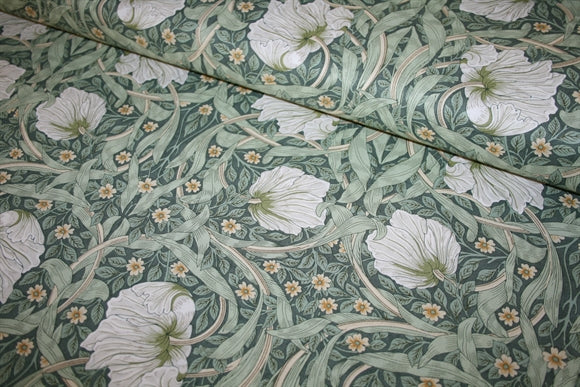 William Morris 'Small Pimpernel Olivie' Bomuld