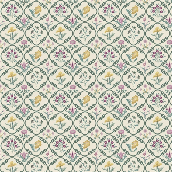 William Morris 'May’s Coverlet' Bomuld