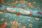 William Morris 'Strawberry Thief Marine' Bomuld