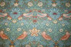 William Morris 'Strawberry Thief Marine' Bomuld