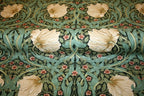 William Morris 'Small Pimpernel Green' Bomuld
