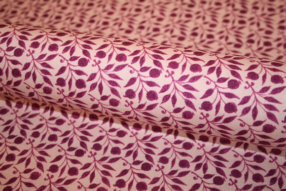 William Morris 'Rosehip Plum' Bomuld