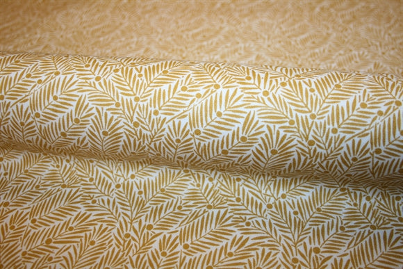William Morris 'Yew & Aril Sunshine' Bomuld