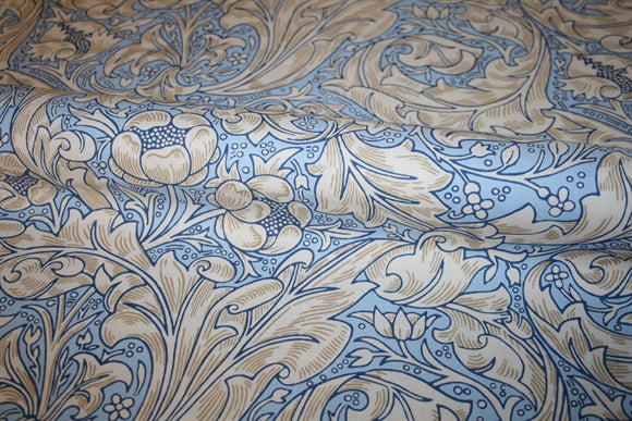 William Morris 'Bachelors Button Blue' Bomuld