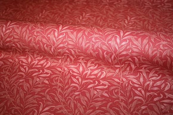 William Morris 'Willow Boughs Red' Bomuld