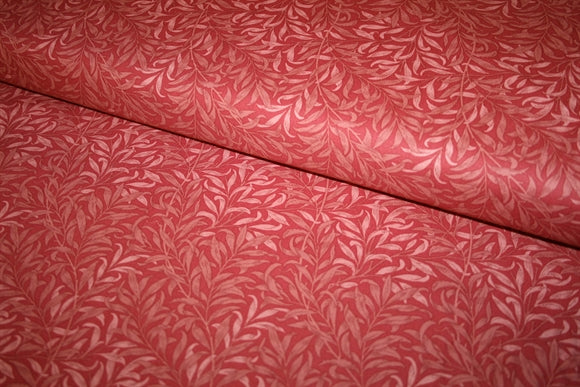 William Morris 'Willow Boughs Red' Bomuld