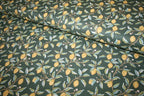 William Morris 'Lemon Tree Dark Green' Bomuld