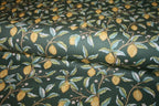 William Morris 'Lemon Tree Dark Green' Bomuld