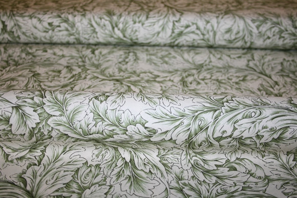 William Morris 'Small Acanthus Scroll' Bomuld