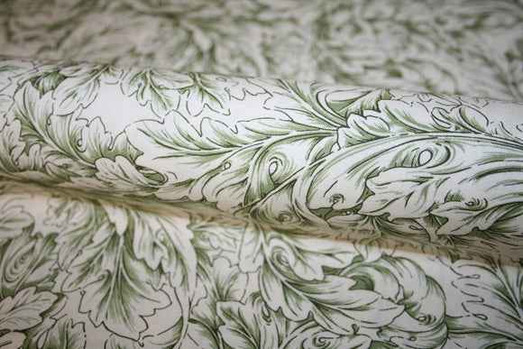 William Morris 'Small Acanthus Scroll' Bomuld