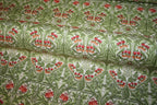 William Morris 'Bluebell Leafgreen' Bomuld