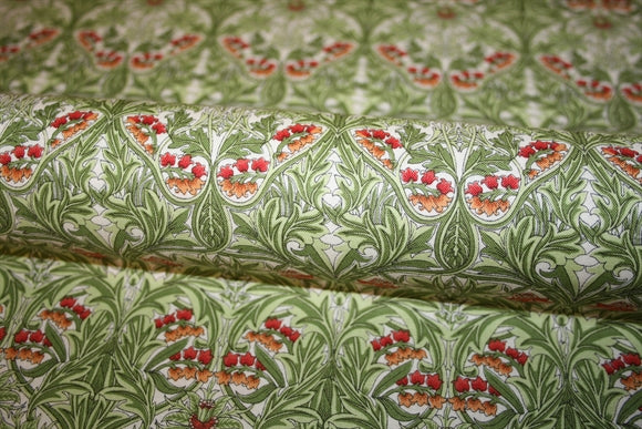 William Morris 'Bluebell Leafgreen' Bomuld