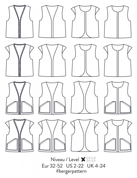 'Berger' vest symønster