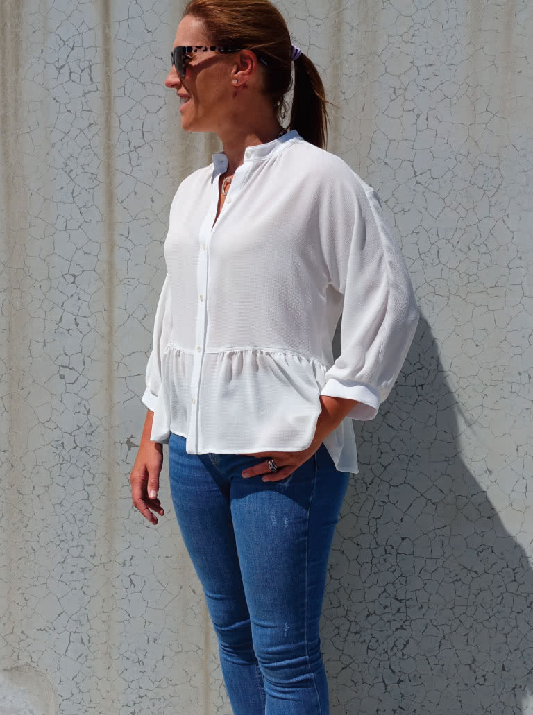 'Blossom' bluse symønster (str. 32-44)