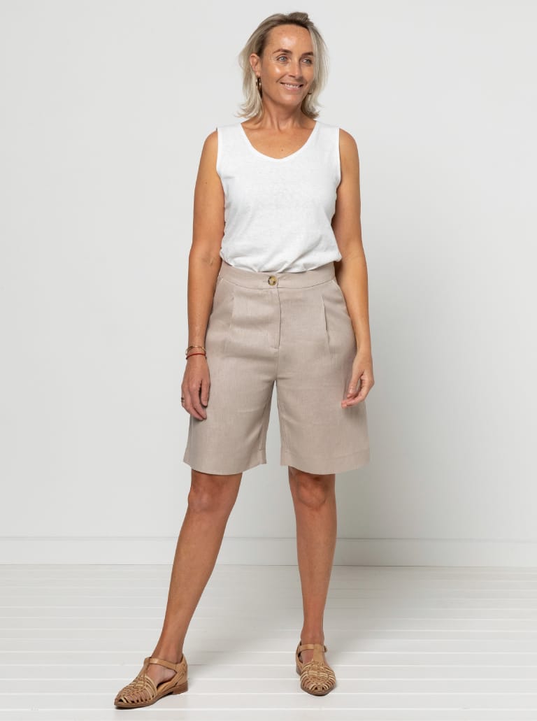 Braxton - symønster til shorts (str. 46-58) | Style Arc