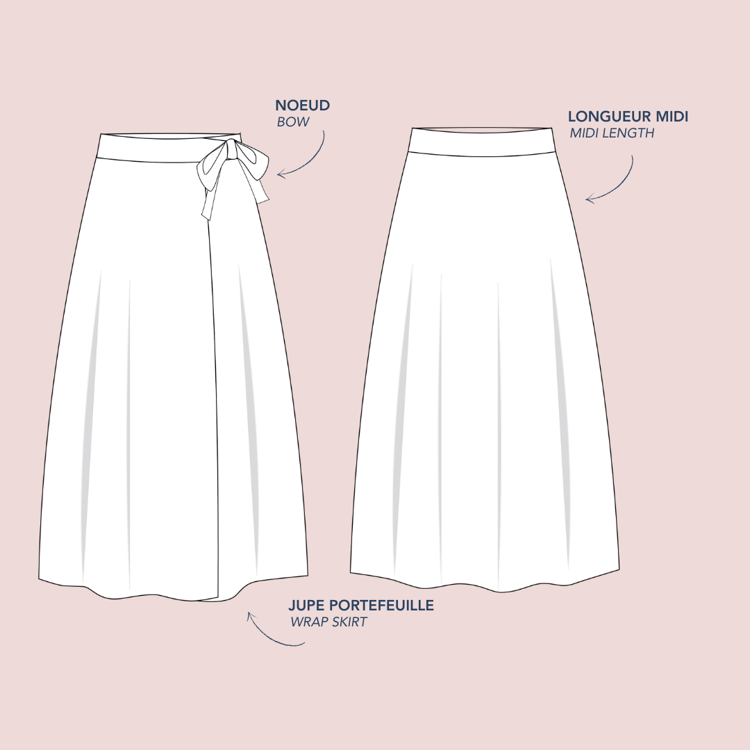 'Mimosa' nederdel symønster