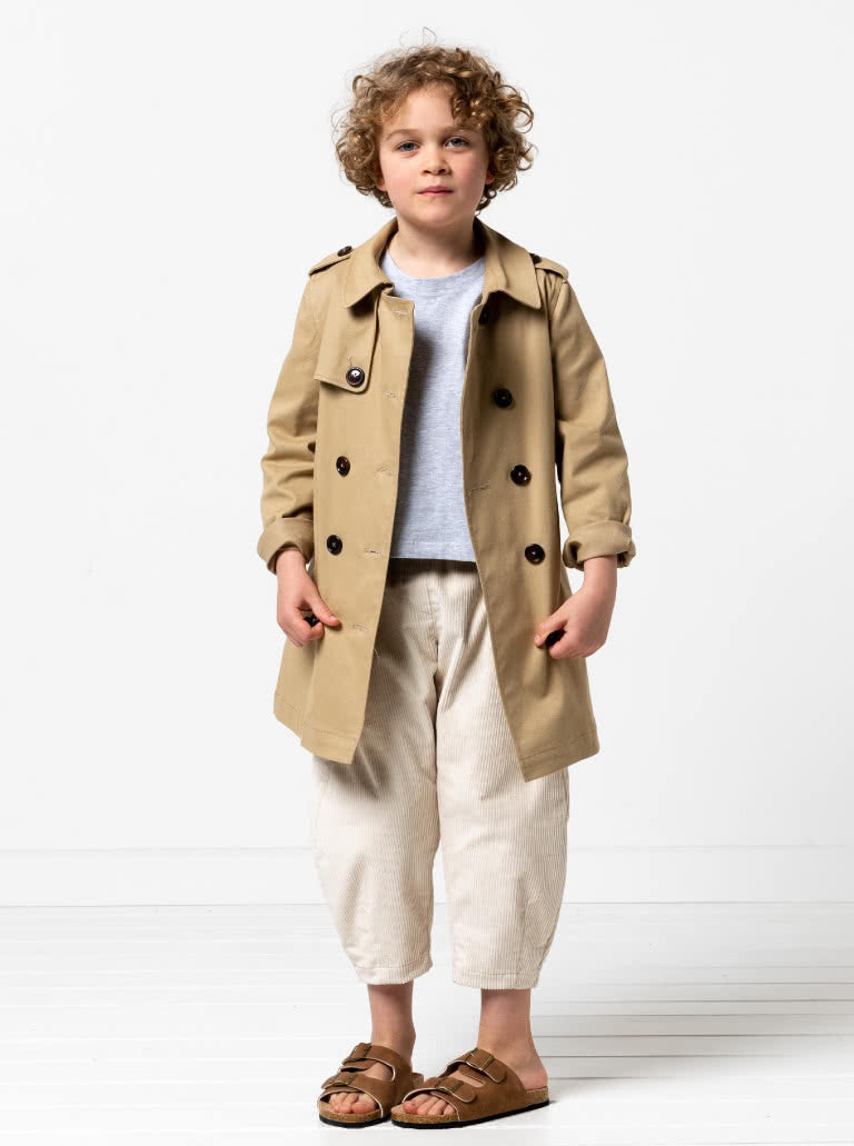 Camille Kids - symønster til frakke (2-14 år) | Style Arc