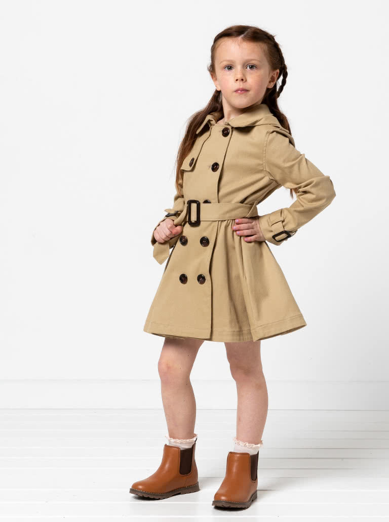 Camille Kids - symønster til frakke (2-14 år) | Style Arc