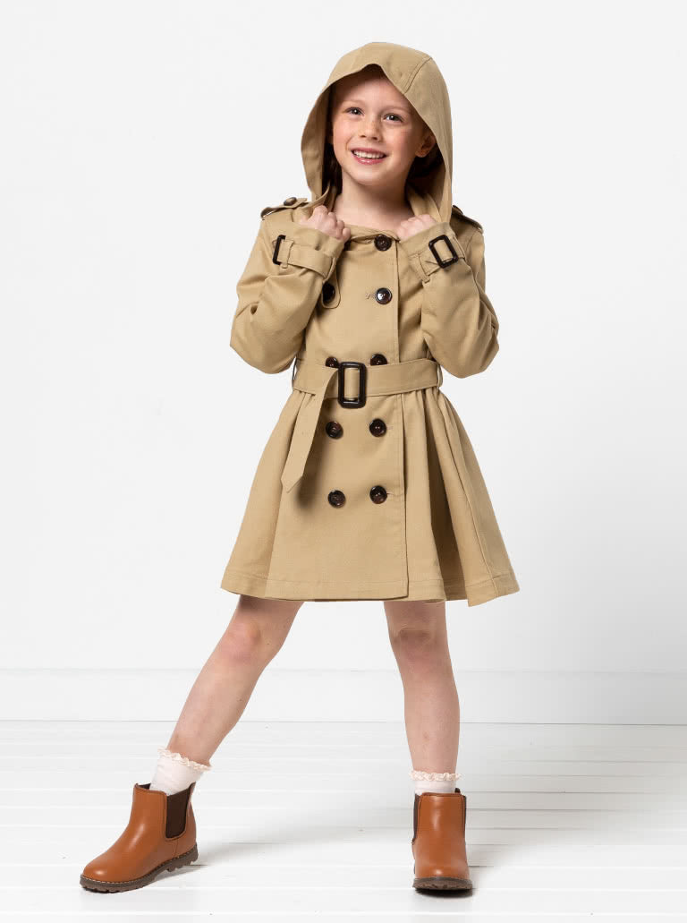 Camille Kids - symønster til frakke (2-14 år) | Style Arc