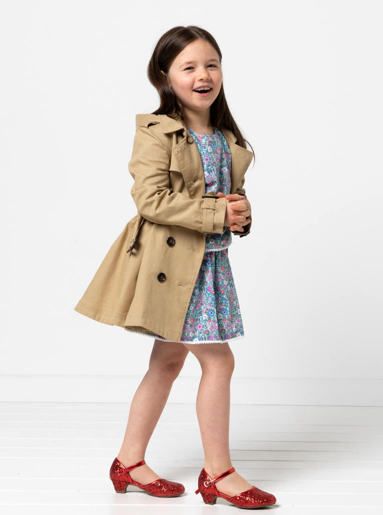 Camille Kids - symønster til frakke (2-14 år) | Style Arc