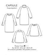 'Capsule' kjole og bluse symønster