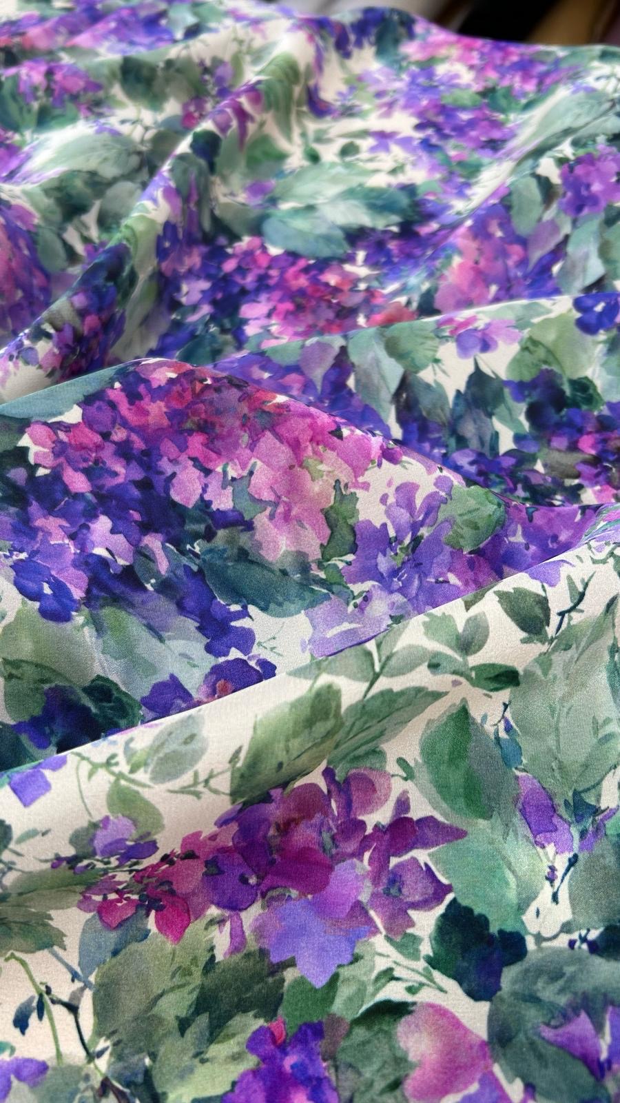 'Giardino Viola' Silke & Viskose