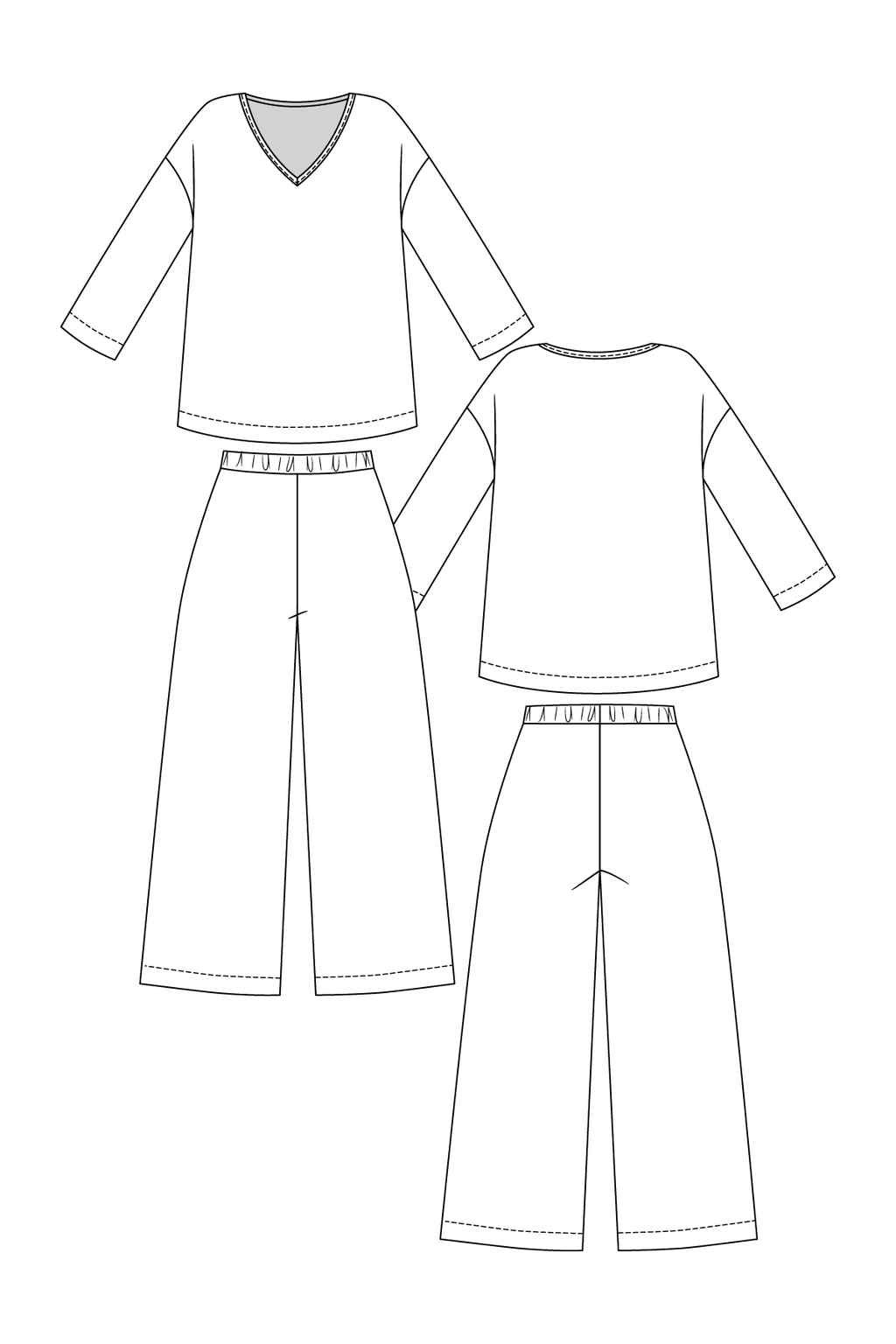 'Olo' bluse & bukser symønster