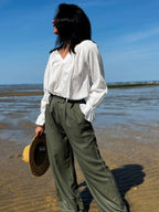 'Khaki Crepe' Viskose