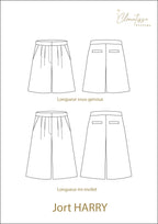 Harry – symønster til shorts (str. 32–48) | Clématisse