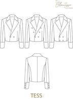 'Tess' blazer jakke symønster