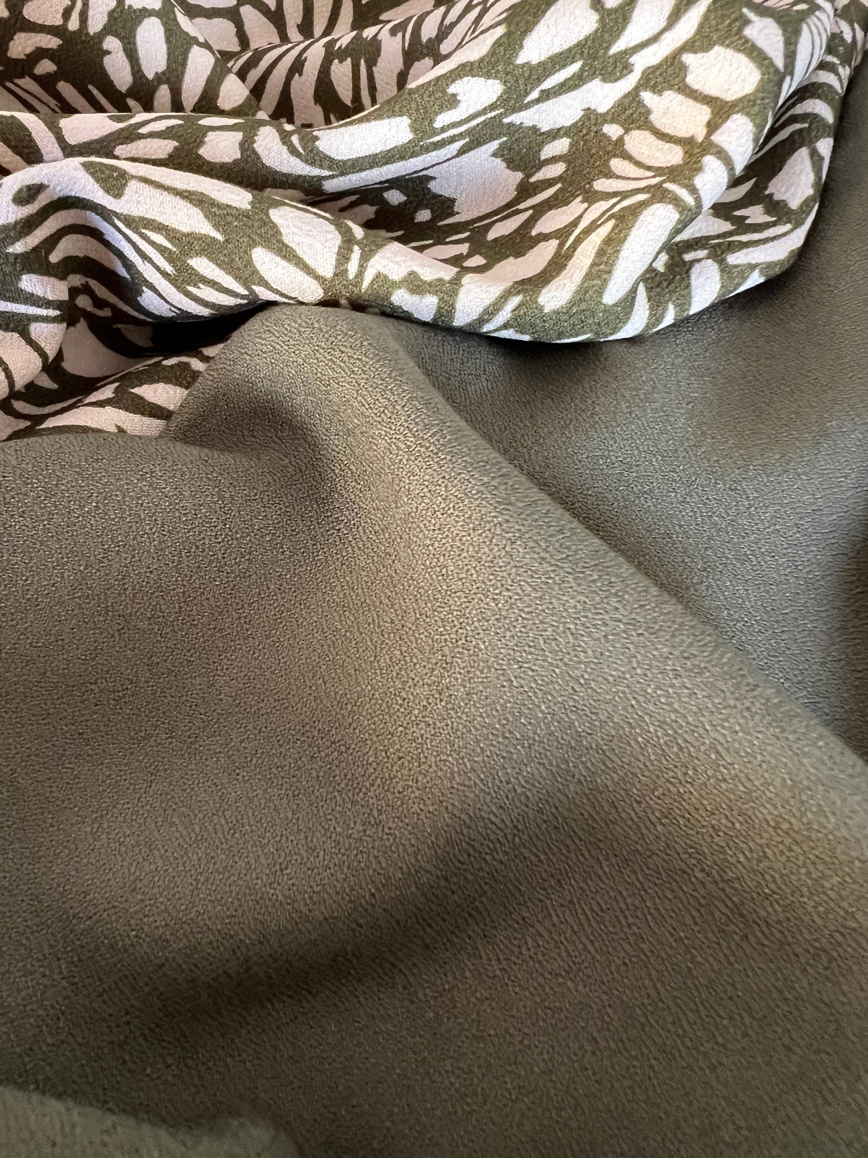 'Khaki Crepe' Viskose