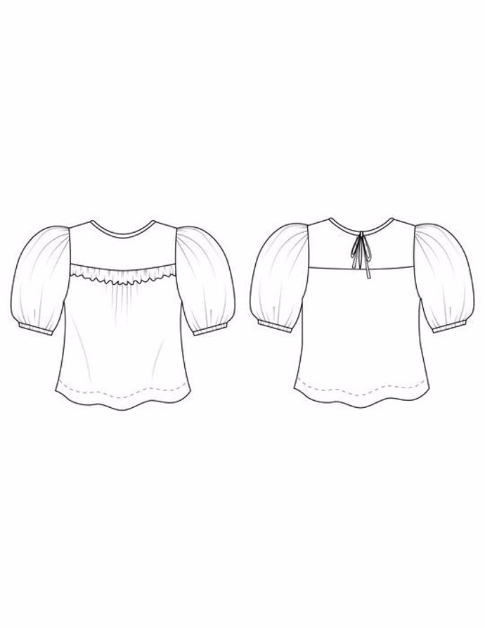 'Sagebrush' bluse symønster