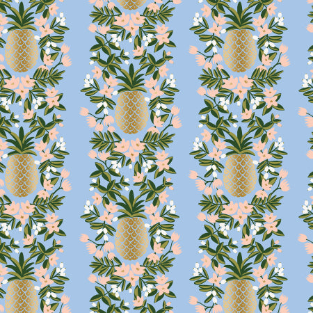 Pineapple Stripe - bomuldsstof | Rifle Paper Co.
