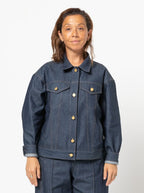 Stevie - symønster til denim jakke (str. 32-44) | Style Arc