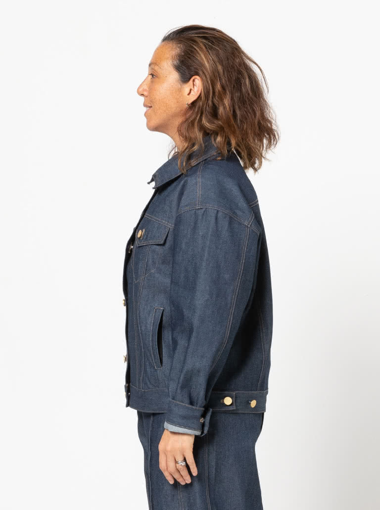 Stevie - symønster til denim jakke (str. 32-44) | Style Arc