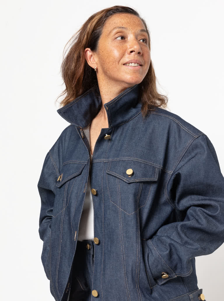Stevie - symønster til denim jakke (str. 32-44) | Style Arc