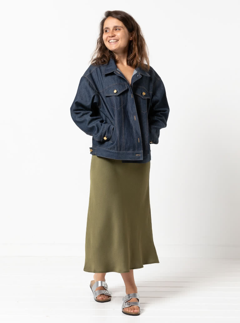Stevie - symønster til denim jakke (str. 32-44) | Style Arc