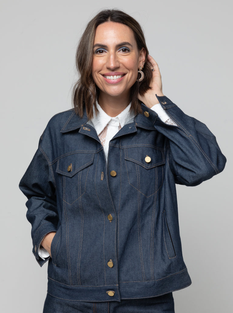 Stevie - symønster til denim jakke (str. 32-44) | Style Arc