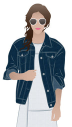 Stevie - symønster til denim jakke (str. 32-44) | Style Arc