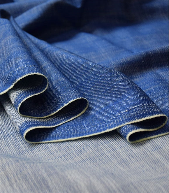 'Bright Blue Denim' Bomuld