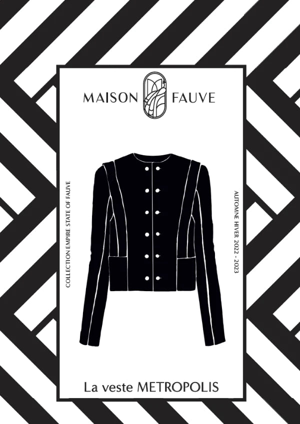 'Metropolis' jakke symønster