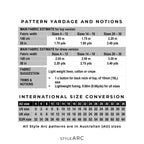 'Zalia' bluse og kjole symønster (str. 32-44)