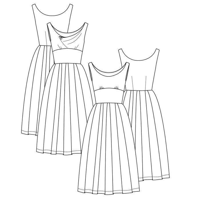 50'er inspireret kjole