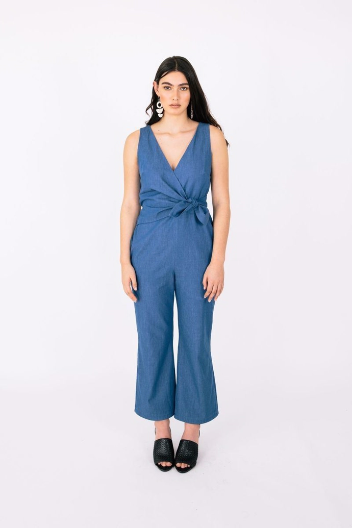 Snitmønster buksedragt \'Sierra Jumpsuit\'