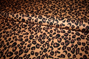 Bomuld med leopard print