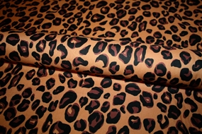 Bomuld med leopard print